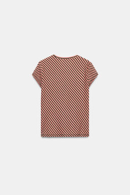 CAMISETA RAYAS CON LINO / Estampado