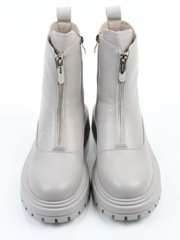 04-PAS152-2Z LT. GRAY Ботинки зимние женские (натуральная кожа, 100% шерсть)