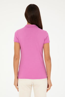 Женская фиолетовая базовая футболка Неожиданная скидка в корзине - U.s. polo assn фото 5