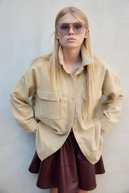 Camisa oversize de sarga
