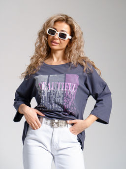 897 Футболка из турецкого хлопка - Svetekst фото 43