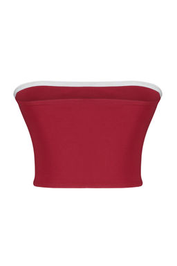 Trendyolmilla Ekru Fitted Straplez Yaka Crop Esnek Orme Bluz TWOSS24BZ00055 фото 8