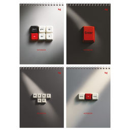 Блокнот А5 60л. на гребне "Push the button" ("BG", Б5гр60 06695) твердая подложка