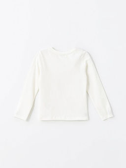 Bisiklet Yaka K?z ?ocuk Ti??rt - Waikiki фото 3