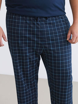 B?y?k Beden Standart Kal?p Ekose Erkek Pijama Alt