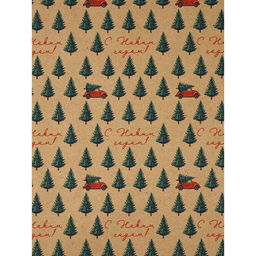 Набор упаковочной бумаги «Зимние истории»,4 листа, 70 × 100 см