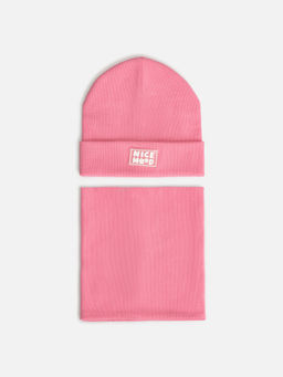 ACOOLA / Набор детский (шапка и шарф) Brento светло-розовый  фото 3