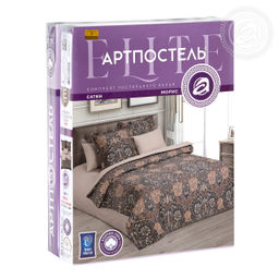 Постельное белье Морис (сатин Россия) 2 сп. с Евро/Пододеяльник (молния): 1 шт. - 215*175; Простыня: 1 шт. - 215*240; Наволочка (клапан, ушки): 2 шт. - 70*70 Россия