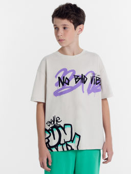 Футболка для мальчиков серая с печатью - Mark formelle фото 2