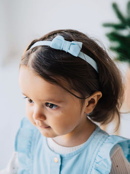 Повязка с бантиком "Небо" 0+