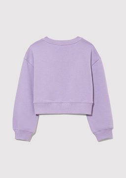 Mavi Logo Bask?l? Crop Mor Sweatshirt  фото 2