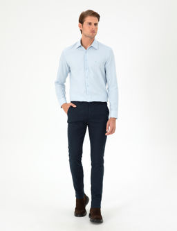 A__k Mavi Slim Fit Uzun Kollu G_mlek - Pierre cardin фото 4
