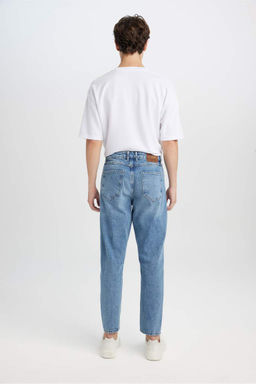 Джинсовые брюки узкого кроя скинни в стиле 90-х годов - Defacto фото 4