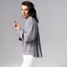 Свитшот со швами наружу, Успех в руках (серый) - Charutti фото 8