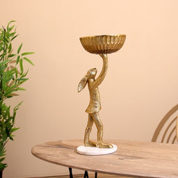 Конфетница Кролик, 24?24?54 см, алюминий