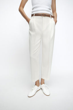 DARTED TROUSERS WITH BELT - Zara фото 4