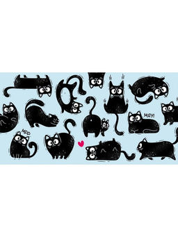 Цена за 10 шт. Конверт для денег OPTIMA "Без текста" (1-04-0553) "Черные котики"