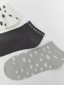 Desenli Kad?n Patik ?orap 5li