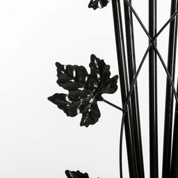 Торшер напольный BayerLux «Букет», 5×15 Вт, E27, черный, 55×28×165 см