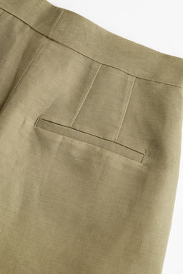 Pantalon corto en mezcla de lino - H&m фото 2