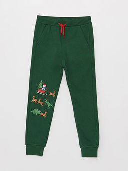 Beli Lastikli Y?lba?? Temal? Erkek ?ocuk Jogger E?ofman Alt?