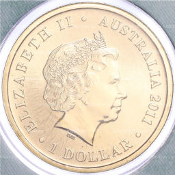 1 доллар 2011 года Австралия Детеныши диких животных Бандикут (в конверте с почтовой маркой)