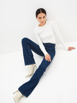 Утепленные Женские Джинсы Клеш Ут. Начёс - Mossmore фото 16