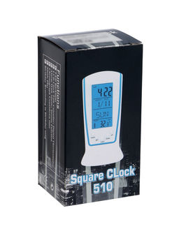 Часы - будильник LB-02 "Обелиск", дата, температура, подсветка, белый