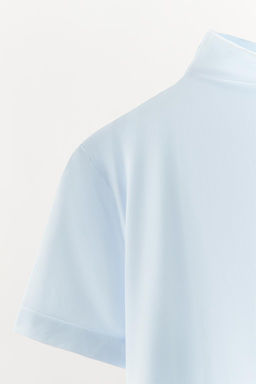 HIGH NECK TOP WITH POLYAMIDE - Zara фото 8