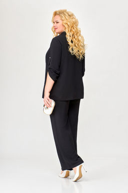 Блуза Swallow 803.2 черный+серебряный узор фото 263