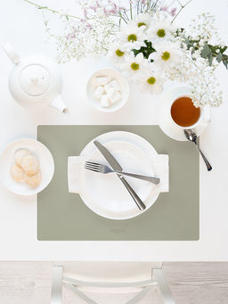 Салфетка сервировочная 45x32, 1 штука оливковый ПВХ