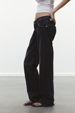 TRF WIDE-LEG LOW-RISE JEANS - Zara фото 18