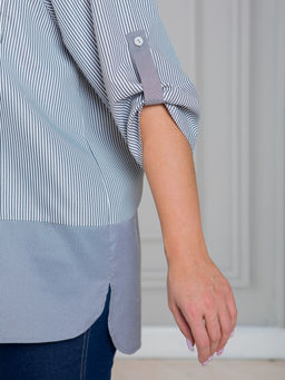 Блузка 1472 в стиле колорблок - Novita фото 18