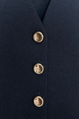 PLAIN KNIT WAISTCOAT TOP - Zara фото 31