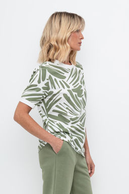 VERY NEAT _ ЕВТ 3220/сахар,фактура листьев фуфайка жен  фото 2