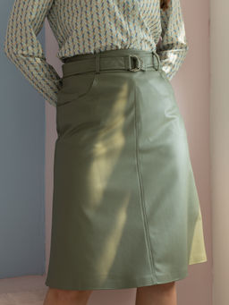 юбка из экокожи