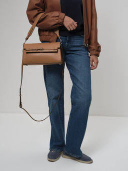 Сумка Emma DBR 31112 коричневый лист  фото 4