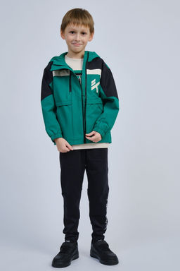 Куртка утепленная с капюшоном Зеленый