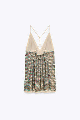 ZW COLLECTION LIMITED EDITION SEQUIN STRAPPY TOP - Zara фото 6