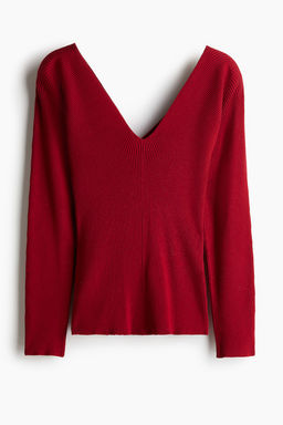 Top en punto de canale con escote en V - H&m фото 6