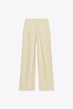 ZW COLLECTION WIDE-LEG DARTED TROUSERS - Zara фото 8