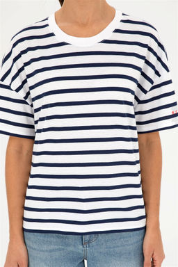 U. S. Polo Assn / Женская белая футболка с круглым вырезом - U.s. polo assn фото 6