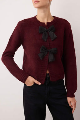 Tas Bisiklet Yaka Kurdele Detayl? Triko H?rka TWOAW26HI00236 - Trendyolmilla фото 7