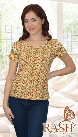 Футболка "Баттерфляй" Цвет:Крупный рисунок