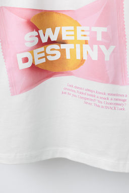 T-SHIRT WITH RAISED SLOGAN - Zara фото 4