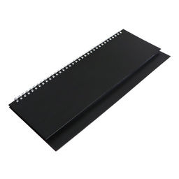 Планинг на гребне недатированный 100х300 мм, 56 листов, БУМВИНИЛ, черный - Calligrata фото 2
