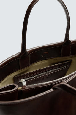 LEATHER HANDBAG - Zara фото 18