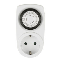UST-M10 WHITE Таймер механический с розеткой, 220В. 12/24ч. 3500Вт. ТМ Uniel