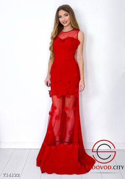 Платье рыбка длинное вечернее - Bruno фото 10