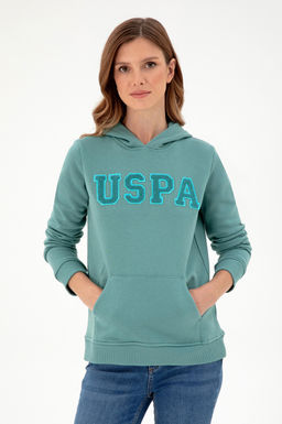 Женский мятный базовый свитшот - U.s. polo assn фото 3